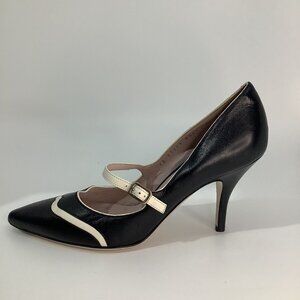 Salvatore Ferragamo Oxford-Styled Frannie Mary Jane Pumps